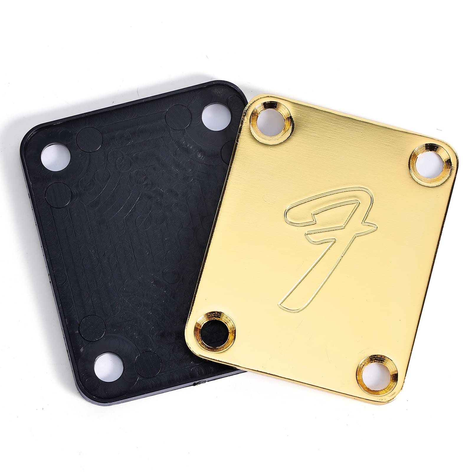 Plaques de protection pour manche de guitare électrique Garvee, vis de protection style vintage, dorées, pour guitares et basses, performances scéniques