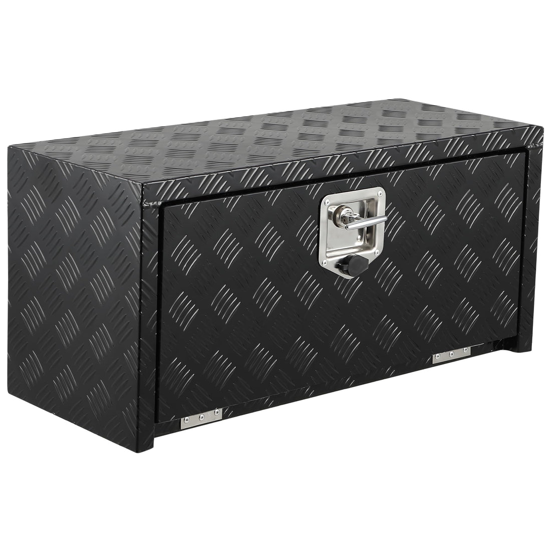Coffre à outils Garvee 24" en aluminium, étanche, robuste et verrouillable, avec poche en filet, pour pick-up, camping-car et camion.