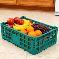 Boîte à lait pliable Garvee 52L - Polypropylène robuste et empilable pour garage, cuisine et bureau, légère