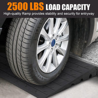 Garvee Rampe de trottoir en caoutchouc robuste 61 × 107 × 6,4 cm, hauteur 10,4 cm, pour allées, camions, bus et fauteuils roulants