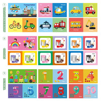 Coffret de 12 livres d'éveil en tissu Garvee Baby, en coton lavable, doux et non toxique, idéal pour les bébés et les jeunes enfants. 10,5 x 10,5 cm. Idéal comme cadeau.
