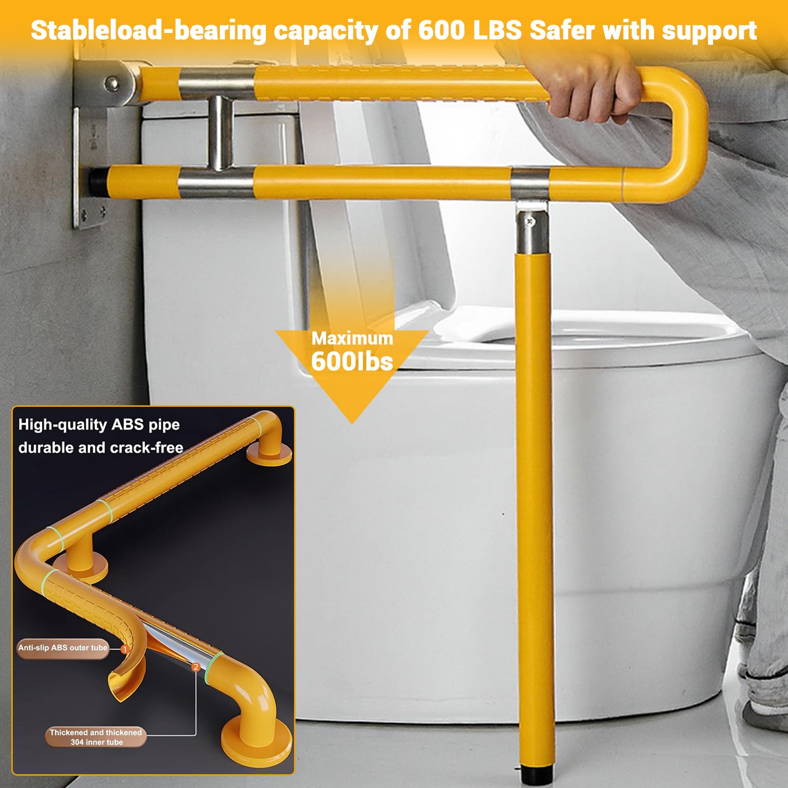Portant à vêtements robuste Garvee avec étagères et barres de suspension réglables, en acier inoxydable, autoportant et portable, idéal pour la chambre et l'entrée, grand format, argenté.