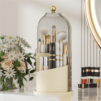 Garvee Organisateur de maquillage, rotatif à 360°, grande capacité, pour coiffeuse, bureau, salle de bain, noir