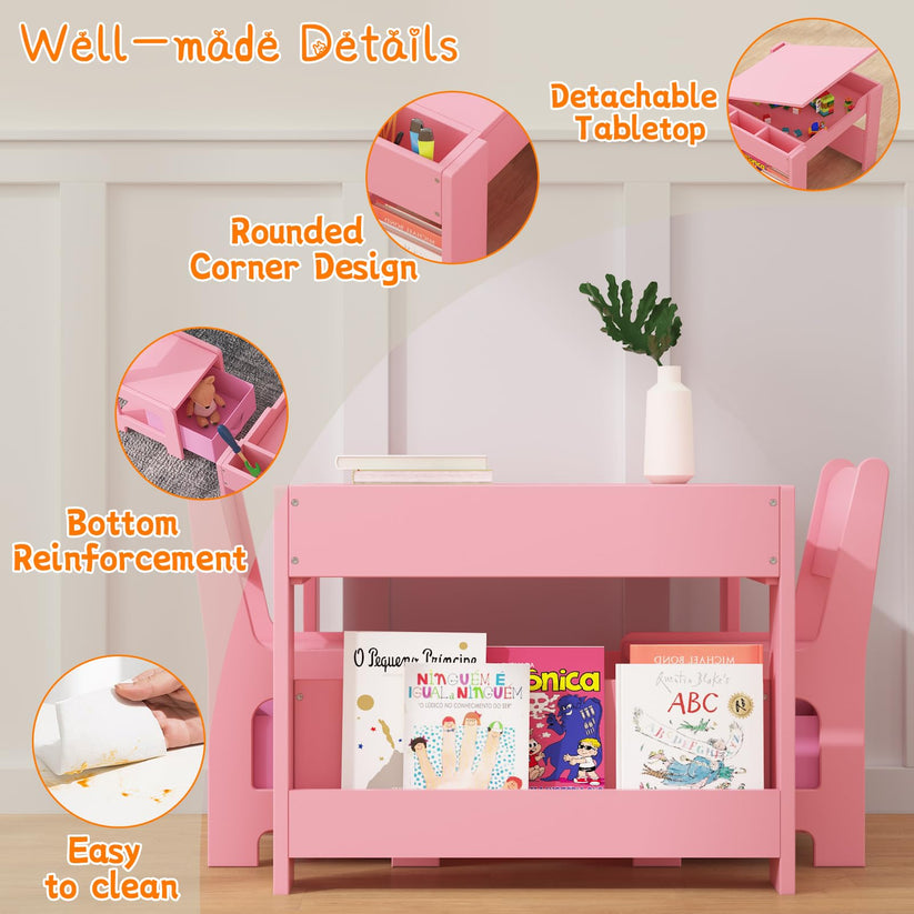 Mobilier enfant matériau écologique bords arrondis sans bavure