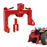 Garvee Attelage Rapide 3 Points Catégorie 1, Crochet 5 Positions, Acier Renforcé, Adaptateur Polyvalent, Récepteur 5,1cm, Usage Agricole, 1361kg - rouge