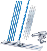 Garvee Bull Float 48" x 8" en Alliage Aluminium-Magnésium, Support Réglable, Poignées Extensibles, Outil de Nivellement pour Béton, Surface Lisse, Carré - 