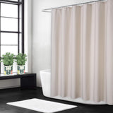 Garvee Duschvorhang Leinenoptik 240GSM Wasserabweisend Schwer Polyester Mit Beschwerungsstreifen Für Badezimmer 72x96 Zoll - 