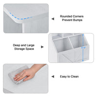 Étagère pour enfants Garvee avec rangement pour livres et jouets, multifonctionnelle et stable, en MDF et bois aggloméré, idéale pour la salle de jeux ou la chambre d'enfant, 90 cm (35,4 po), blanche.