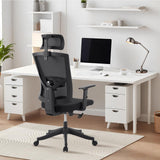 Garvee Chaise De Bureau En Maille SP-VC-AMOTAI Confortable Et Ergonomique Pour Bureau Moderne Noir Et Gris Réglable - Noir & Gris