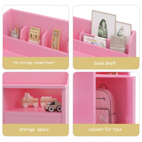 Bureau enfant Garvee avec chaise, en bois, ergonomique et stable, pour chambre/bureau d'enfant, 3-12 ans