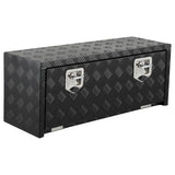 Garvee coffre à outils sous châssis en aluminium, 91 × 36 × 41 cm, noir - noir