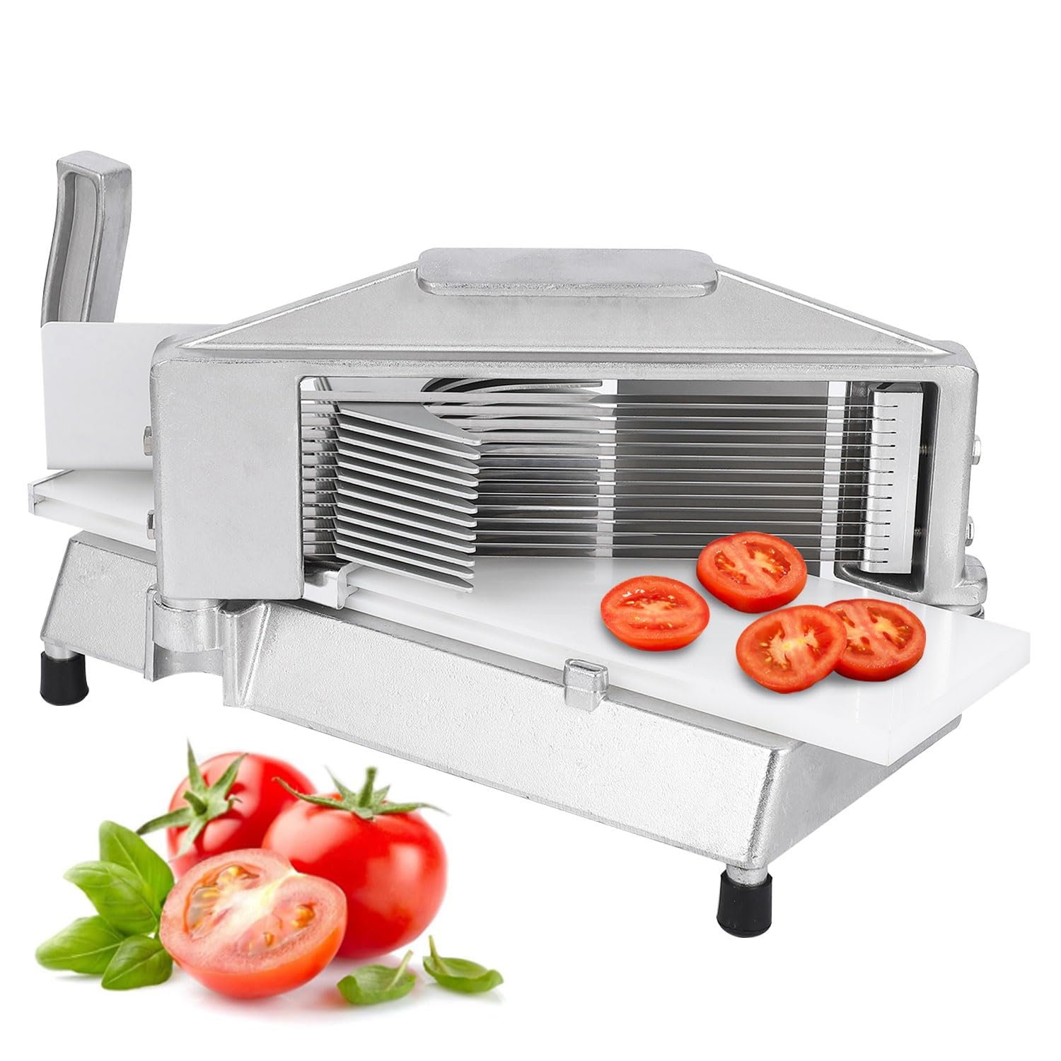 Coupe-tomates Garvee 5 mm – Acier inoxydable, pour la cuisine, idéal pour une découpe uniforme.