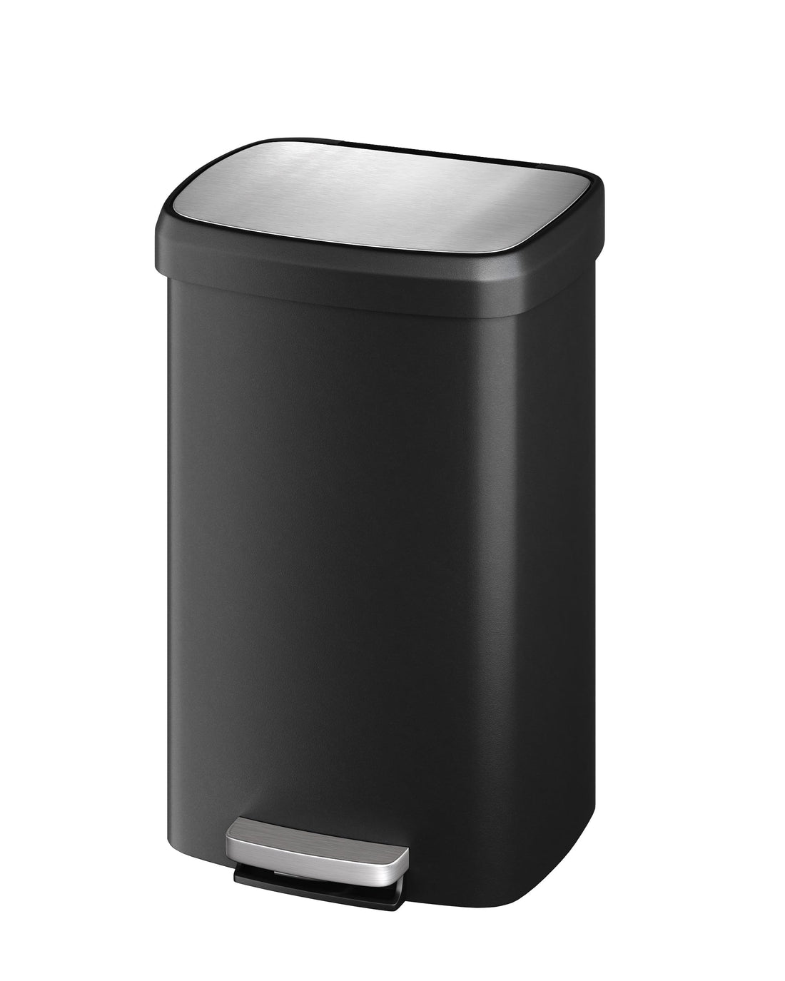 Poubelle Garvee 13 gallons en plastique avec couvercle, antirouille, fermeture amortie, ABS, pour la cuisine et le bureau, grand format, blanche