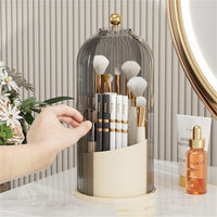 Garvee Organisateur de maquillage, rotatif à 360°, grande capacité, pour coiffeuse, bureau, salle de bain, noir