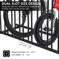 Porte-vélos Garvee, lot de 10, acier thermolaqué, pour garages et événements, 155 cm, robuste et résistant aux intempéries