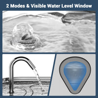 Fontaine à eau Garvee pour chats et chiens, 3,5 L, en acier inoxydable, avec pompe silencieuse, filtre et fenêtre d'observation.