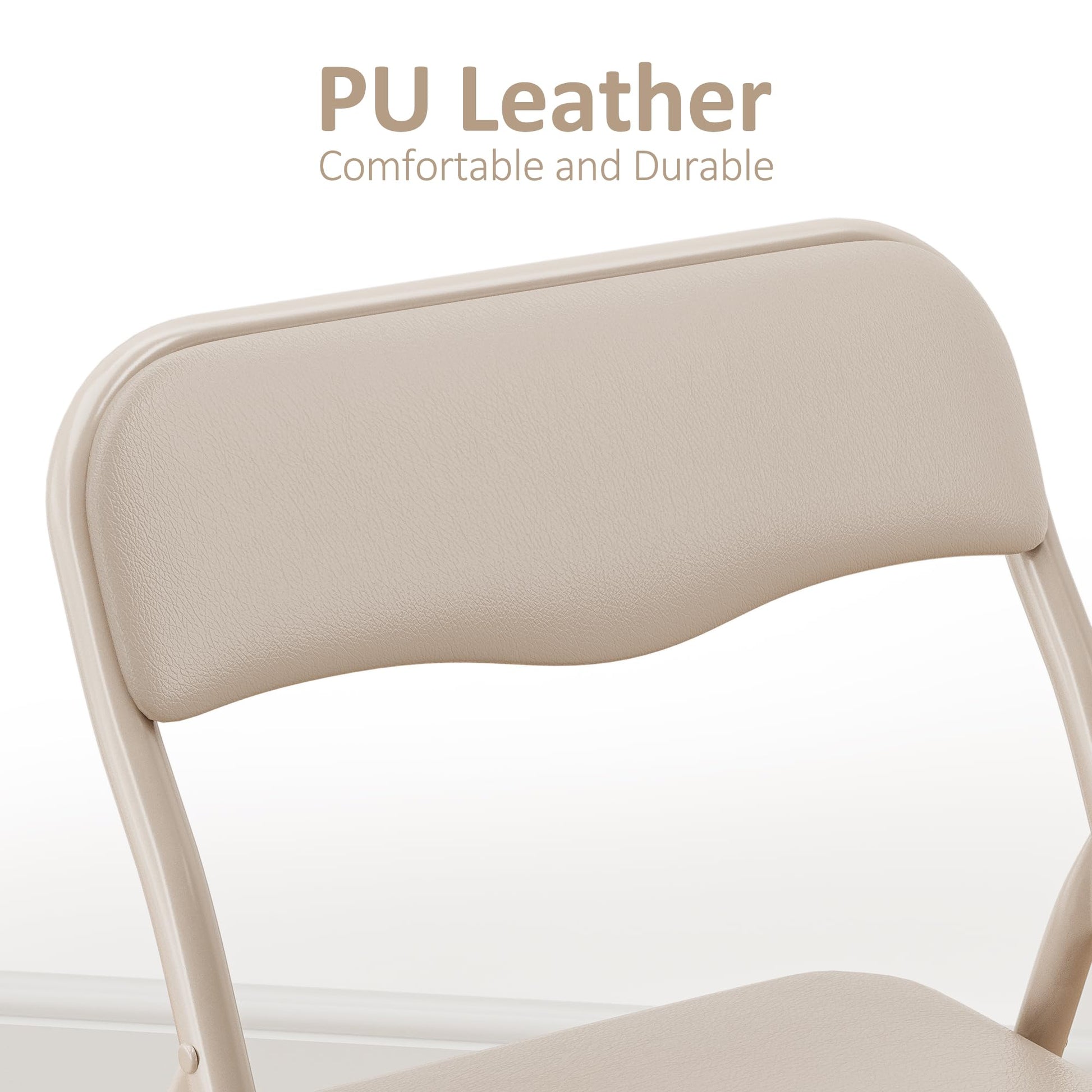 Ensemble table et chaises pliantes Garvee pour enfants avec coussin d'assise en PU, structure robuste en acier, pliable, idéal pour manger, lire et jouer, compact et confortable.