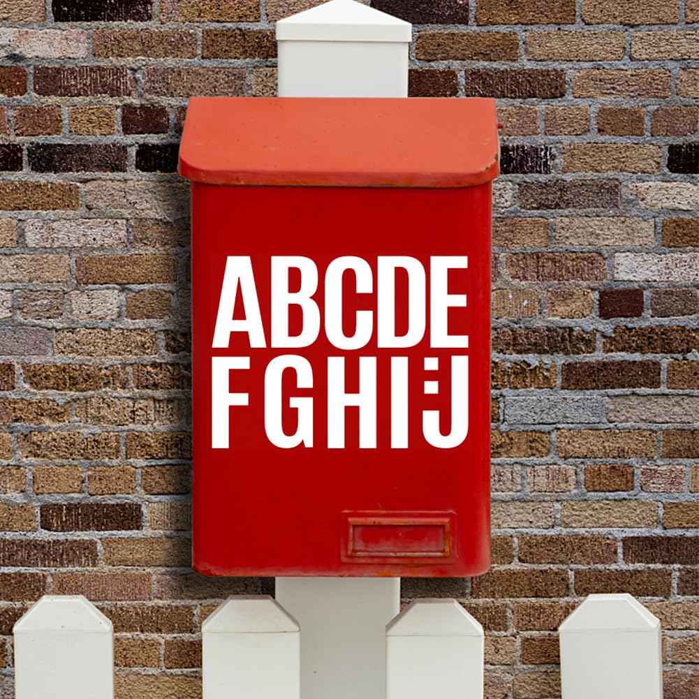 Garvee 272 Grandes Lettres Autocollantes 4 pouces en vinyle auto-adhésif, alphabet, 24 feuilles, durable et polyvalent pour fenêtres et tableaux noirs