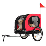 Remorque vélo pliable Garvee pour grands chiens jusqu'à 40 kg, pneus pneumatiques 16 pouces, tissu Oxford imperméable, idéale pour les aventures en plein air, noire - 