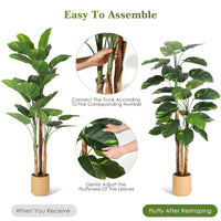 Scindapsus aureus artificiel Garvee de 1,80 m avec branches ajustables, idéal pour le bureau et la maison. Facile d'entretien, ce pot décoratif est vert.