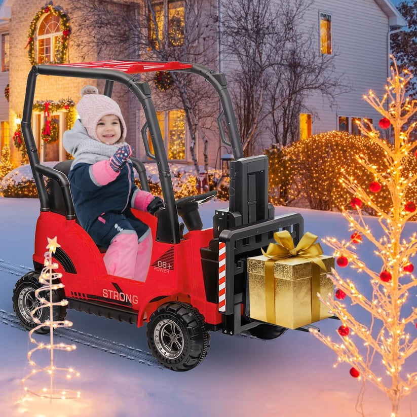 Chariot élévateur électrique enfant cadeau pour passionnés de chantier
