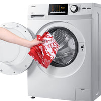 Rideau de douche Garvee Christmas avec motif sapin de Noël et neige, imperméable, 85 x 183 cm, polyester rouge pour salles de bain et fêtes
