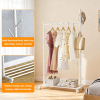 Portant à vêtements portable Garvee sur roulettes, en métal, capacité de charge de 54 kg, pour chambre et salon, 105 x 43 x 170 cm
