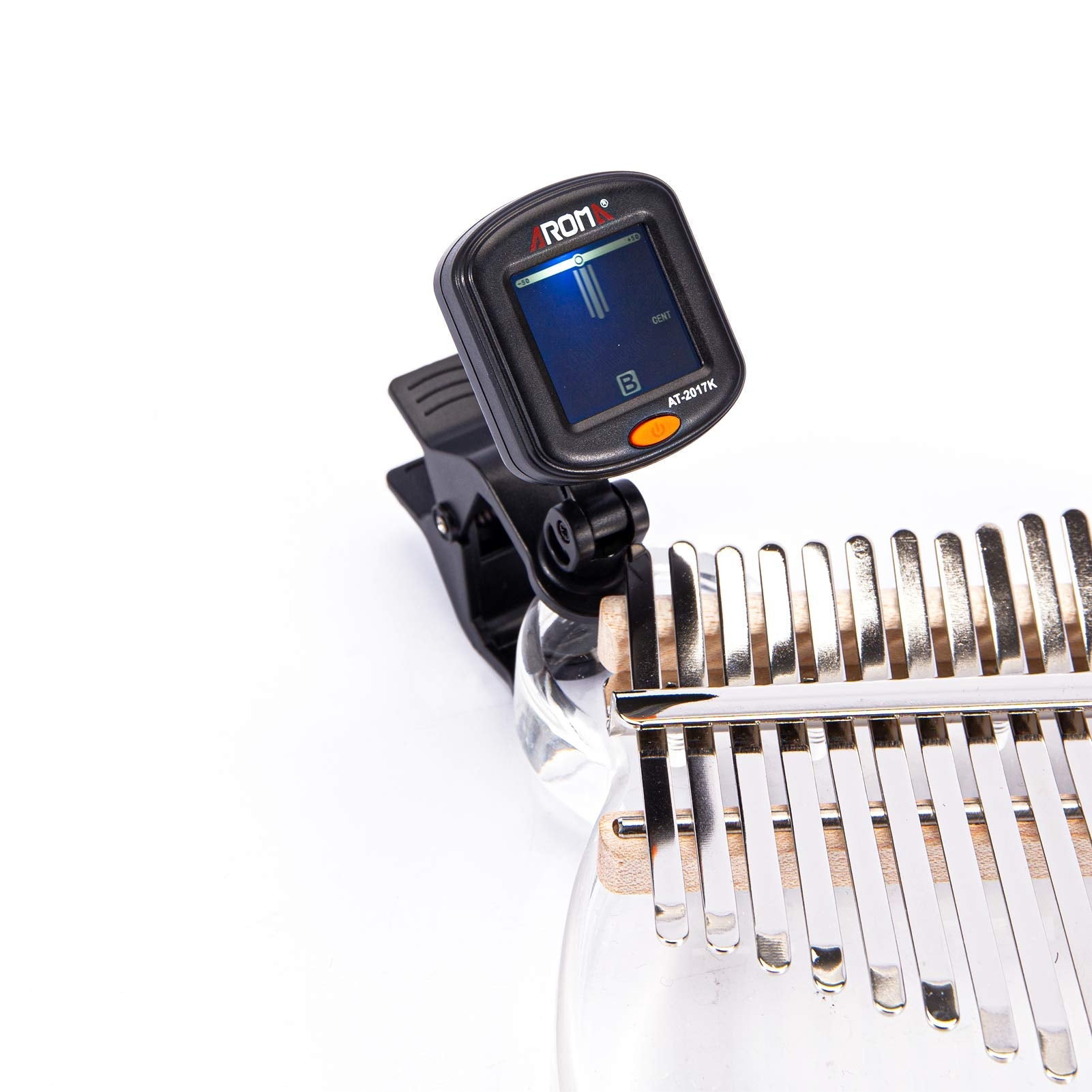 Accordeur numérique rotatif Garvee pour kalimba et guitares, réglable, robuste, noir, pour la pratique musicale