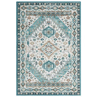 Tapis persan GARVEE 160x230cm Vert foncé | Résistant aux taches, lavable, non pelucheux et antidérapant | Pour salon, chambre