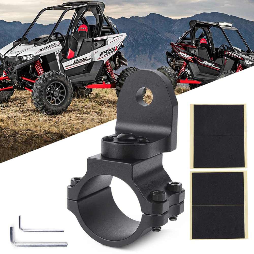 Support de drapeau Garvee pour UTV, réglable à 360°, compatible avec les stabilisateurs de 1,75 à 2 pouces, en aluminium noir, fixation au sol.