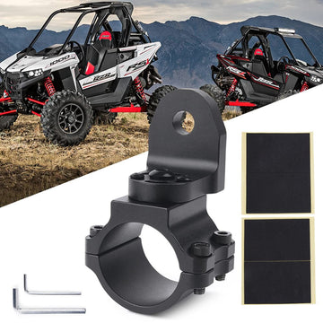 Support de drapeau Garvee pour UTV, réglable à 360°, compatible avec les stabilisateurs de 1,75 à 2 pouces, en aluminium noir, fixation au sol.