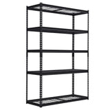 Système d'étagères de garage robustes Garvee, étagères métalliques réglables pour atelier, sous-sol et garage, 122 x 46 x 183 cm, noir