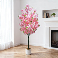 Arbre artificiel d'intérieur Garvee de 1,80 m, réaliste et sans entretien, matériau de haute qualité, décoration polyvalente pour la maison et le bureau, vert
