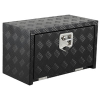 Garvee Coffre sous châssis en aluminium robuste 61 cm, rangement étanche noir pour pick-up, camion et remorque, idéal benne et utilitaire