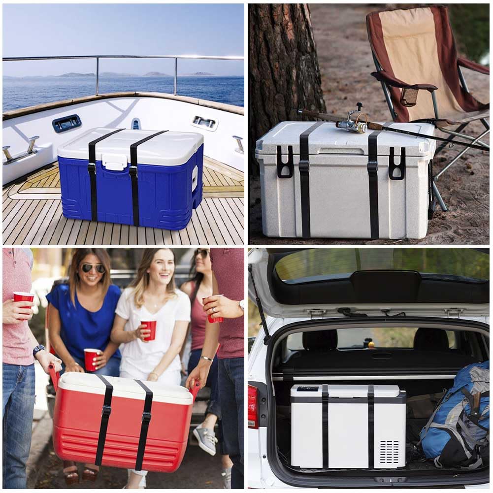 Ensemble de 22 sangles d'arrimage Garvee pour bateaux, avec cliquet et crochets, en polyester robuste, maintien sûr, polyvalent pour kayaks, voitures, yachts