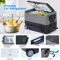 Réfrigérateur de voiture GARVEE, compresseur portable avec application de contrôle, glacière électrique -20 °C à 20 °C, congélateur à compresseur portable, réfrigérateur de voiture avec compartiment congélateur, idéal pour le camping et les voyages, 35 L