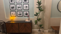 Garvee Ficus Lyrata Artificiel 180 cm, Plante Réaliste Résistante aux UV pour Intérieur et Extérieur, Maison et Bureau, Vert