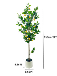 Arbre artificiel Garvee de 1,5 m (5 pi) pour intérieur, réaliste, facile à nettoyer, durable, matériau de haute qualité, vert. Idéal pour la maison, le bureau, les mariages et les fêtes.