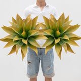 Garvee plante tequila artificielle rouge, 22 feuilles réalistes en plastique, décoration intérieure et extérieure
