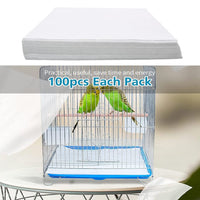Papier pour cages à oiseaux Garvee, 100 feuilles, absorbant, découpable, pour cages à oiseaux, 22 x 15 cm / 27 x 20 cm / 31 x 25 cm, matériau à base de bois, écologique