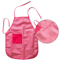 Ensemble de cuisine pour enfants Garvee, 11 pièces, avec toque et tablier de chef à rayures rouges pour jouer à la cuisine, lavable et sûr, rouge