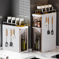 Étagère à épices Garvee à 3 niveaux avec tiroir, gain de place, robuste, pour la cuisine et la salle de bain, compacte et polyvalente