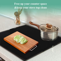 Revêtement en caoutchouc pour plaque à induction Garvee – Résistant aux rayures et antidérapant, tapis de protection épais pour la cuisine, protège votre surface de cuisson.