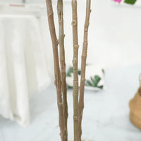 Bougainvillier artificiel Garvee de 1,5 m avec feuilles en soie et tronc en bois naturel, vert, idéal pour la décoration de bureau et de maison.