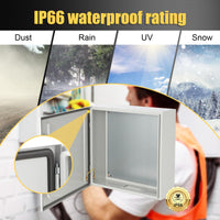 Boîtier en acier Garvee Nema 20 x 16 x 10 pouces, étanche à l'eau et à la poussière (IP66), en acier laminé à froid pour une utilisation intérieure et extérieure.