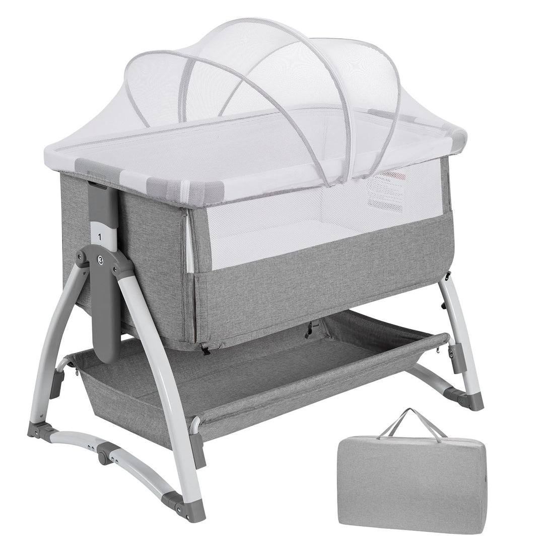 Lit bébé GARVEE, berceau bébé, lit cododo 4 en 1, lit de voyage pour enfants