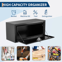 Garvee Boîte à Outils pour Camion et Camping-Car, Acier Noir 91,44 × 35,56 × 40,64 cm, Série 1416 Étanche et Robuste