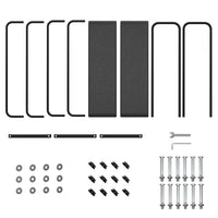 Support à bûches Garvee de 2,4 m (8 pi) pour jardin et terrasse, structure robuste en acier noir, capacité de 1814 kg (4000 lb).