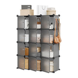 Garvee Table de rangement chaussures pliable 6ft, organisateur modulable intérieur extérieur, étanche, antidérapant, pp métal ABS, portable, facile à nettoyer, gris - Gris