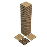 Garvee Carreaux De Terrasse En Composite Acacia, Antidérapants, Drainage Efficace, 30,5 x 30,5 cm, Extérieur Intérieur